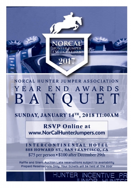 2017 NorCal Year End Awards Banquet Invitation